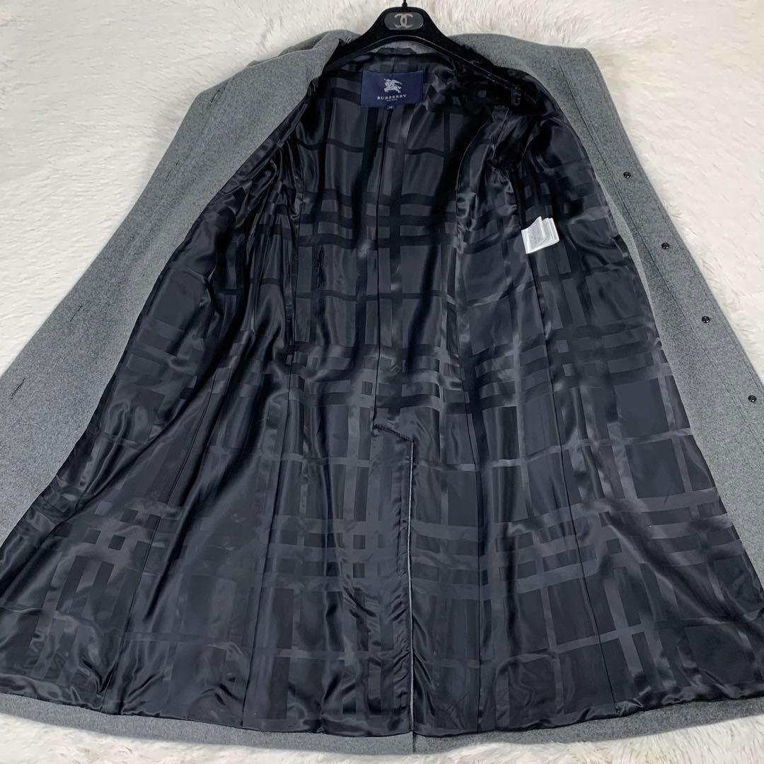 美品 バーバリーロンドン ロングコート カシミヤ混 ラビット 美品 バーバリーロンドン ロングコート カシミヤ混 ラビット