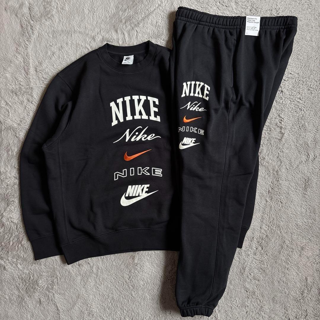 新品 NIKE 上下セット トレーナー&ジョガーパンツ ブラック XL