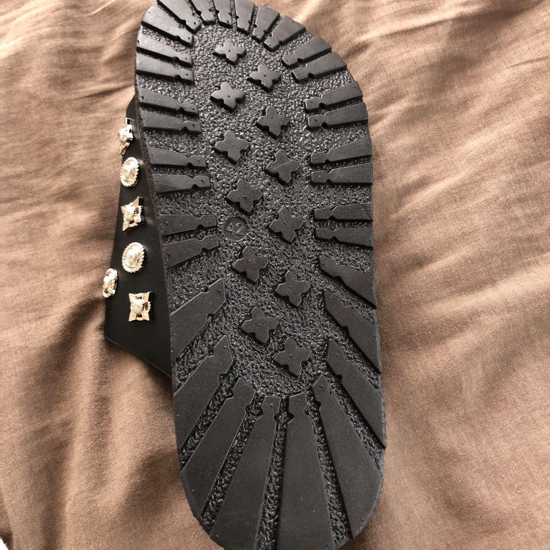 TOGAPULLA スタッズ コンチョ シルバー サンダルメタル 42