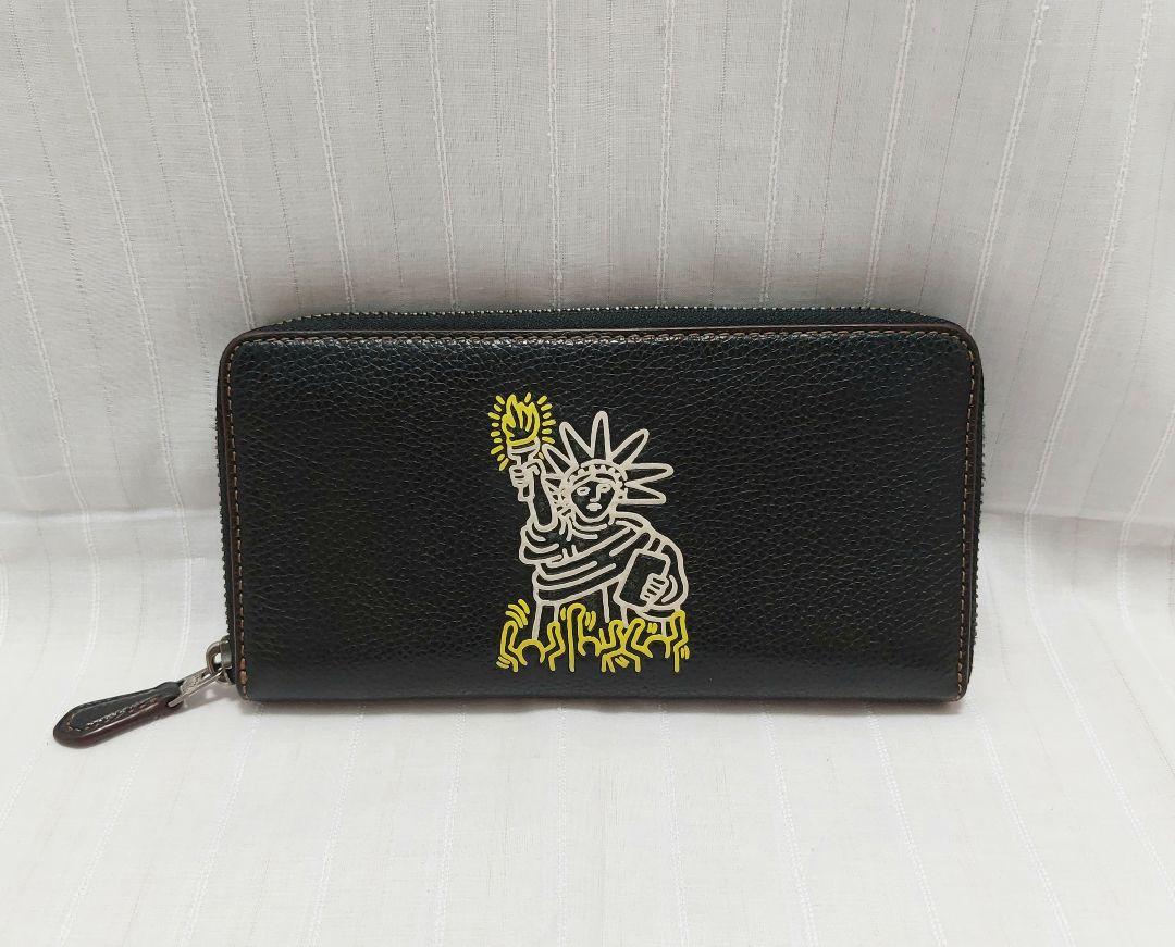 COACH】COACH×Keith Haring 限定コラボ 自由の女神 財布 - 長