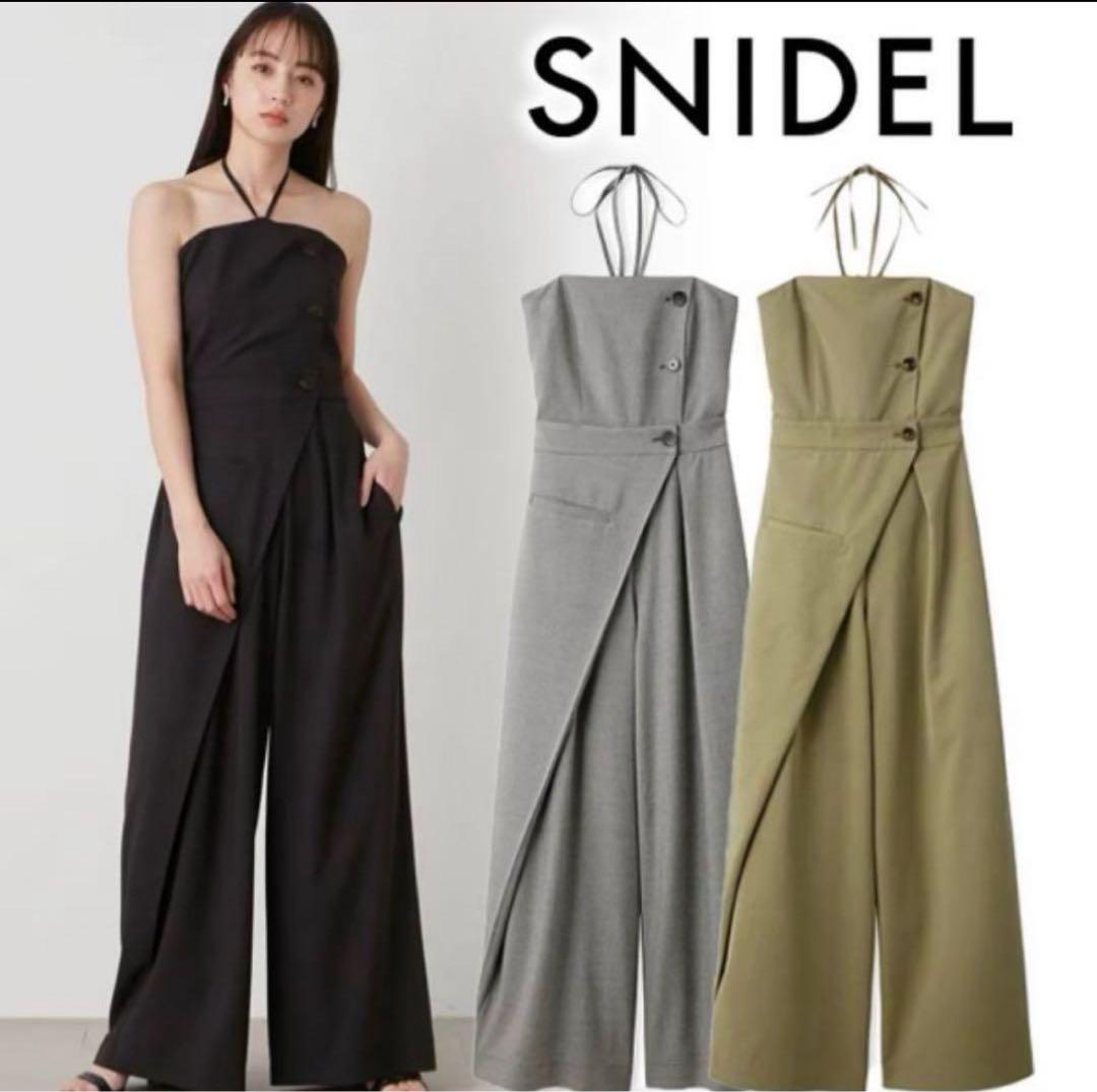 【美品】SNIDEL otona sweet ベアオールインワン BLK M
