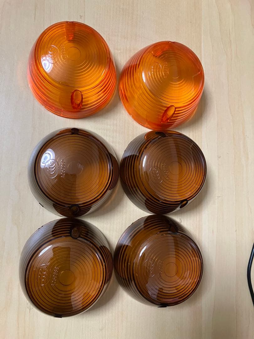 CB750Four CB400Four ホーク　ウインカーレンズ　青色　クリア