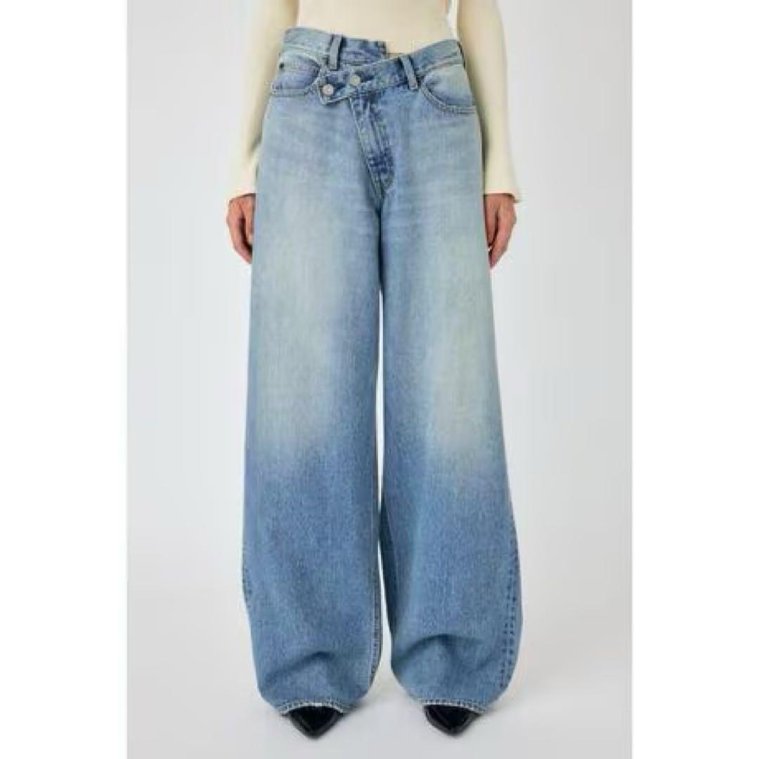 マウジー CROSS WAIST WIDE STRAIGHT サイズ1