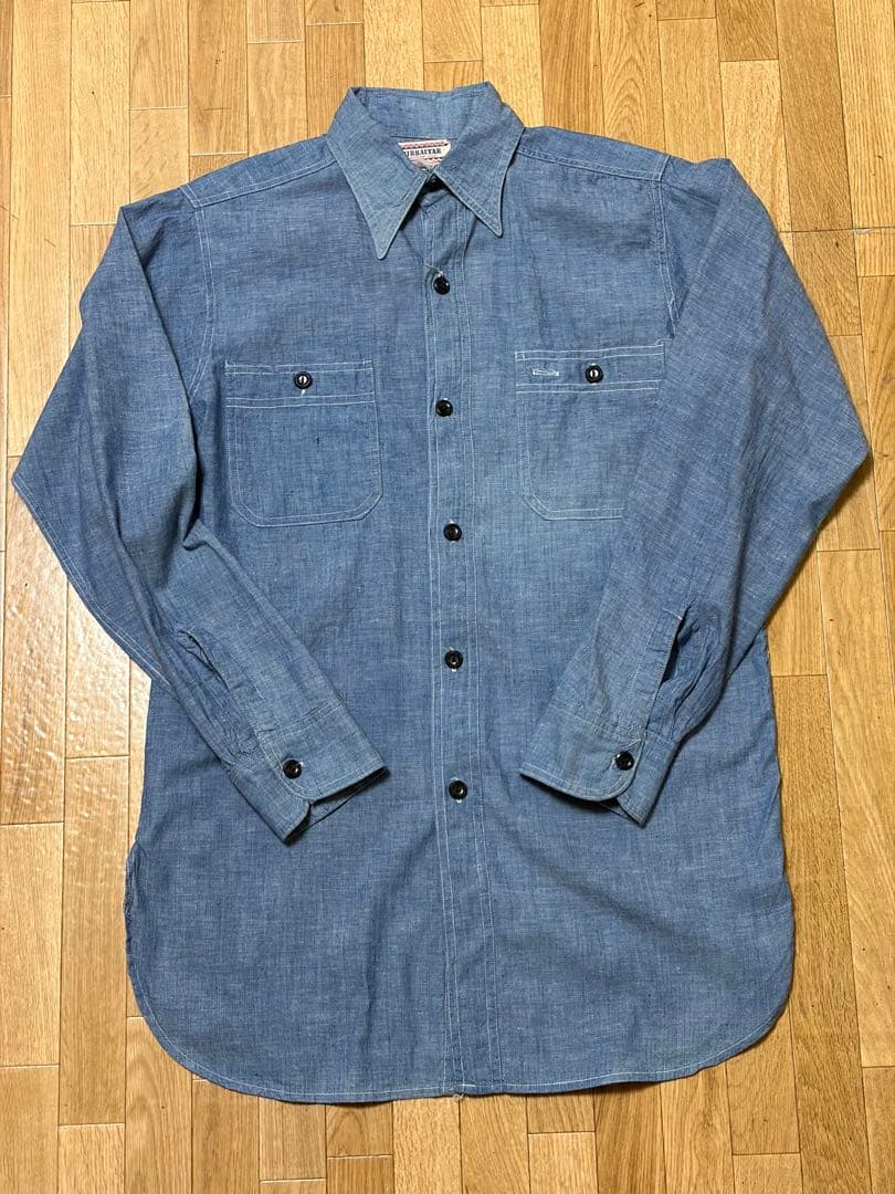 GIBRALTAR シャンブレーシャツ ヴィンテージ 古着M