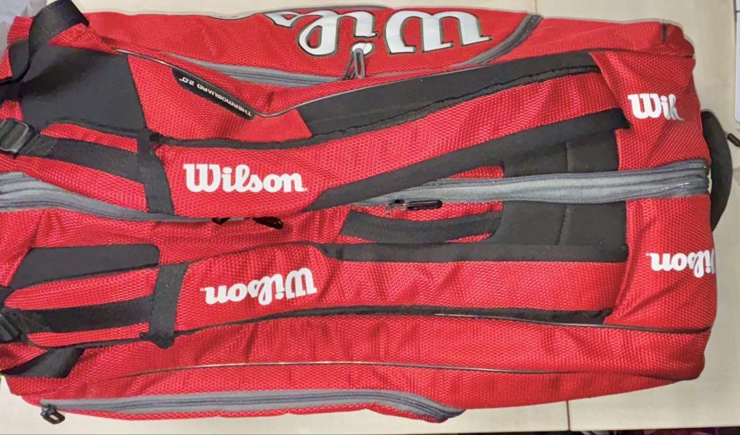 【中古】Wilson RF ラケットバッグ 赤
