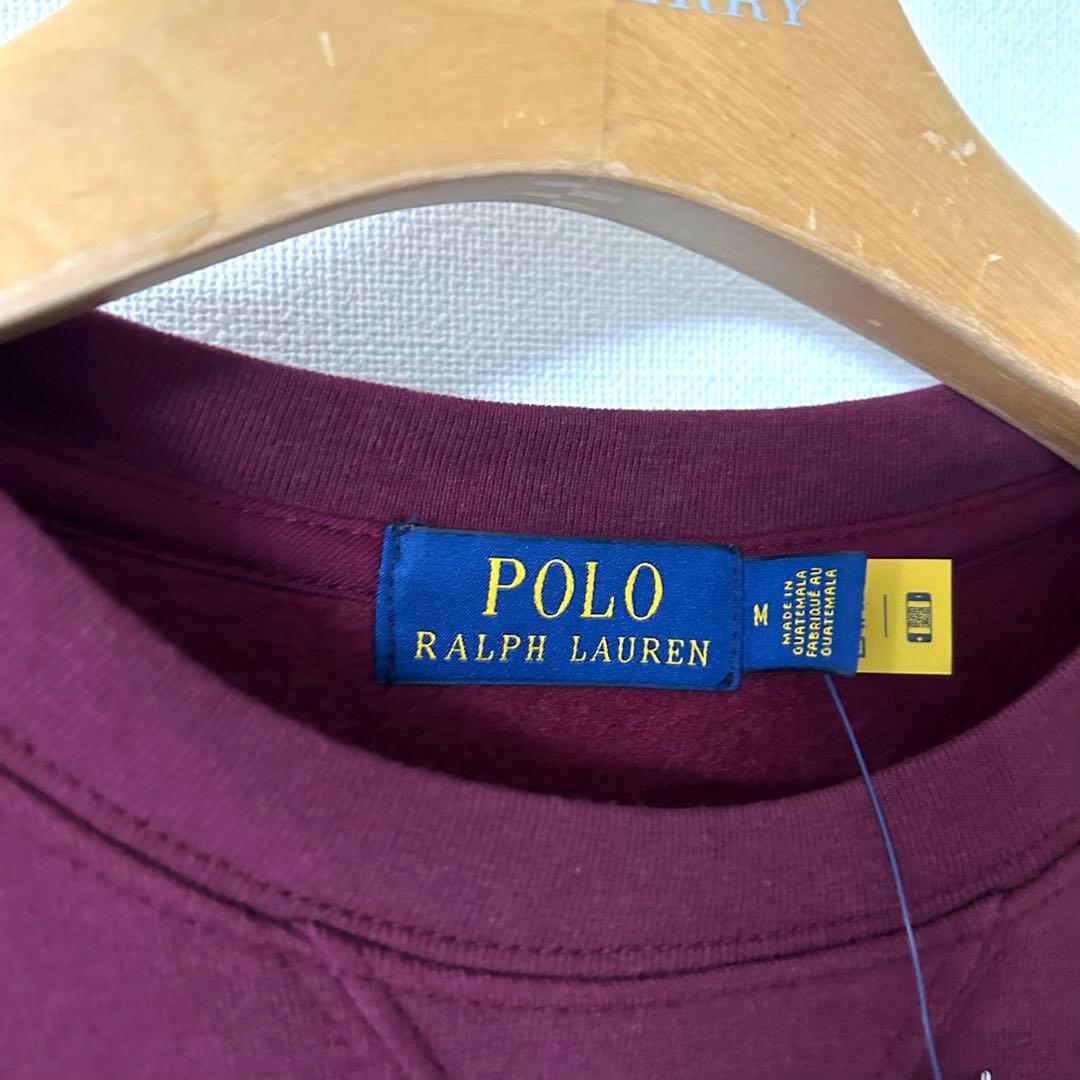 新品　ラルフローレン　ポロベア スウェット　ワインレッド　テーラード　日本L