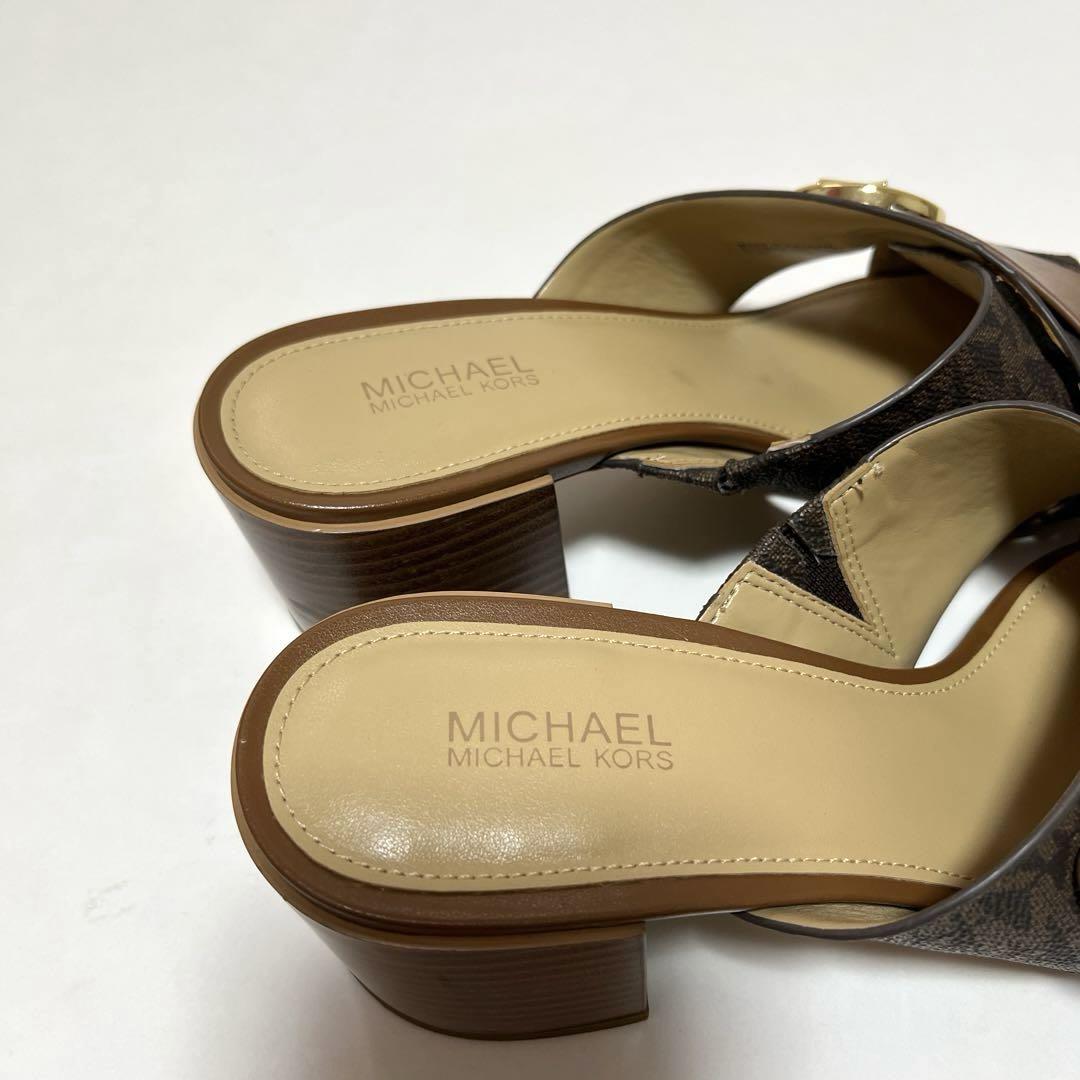 MICHAEL KORS MKシグネチャークロスストラップヒールサンダル