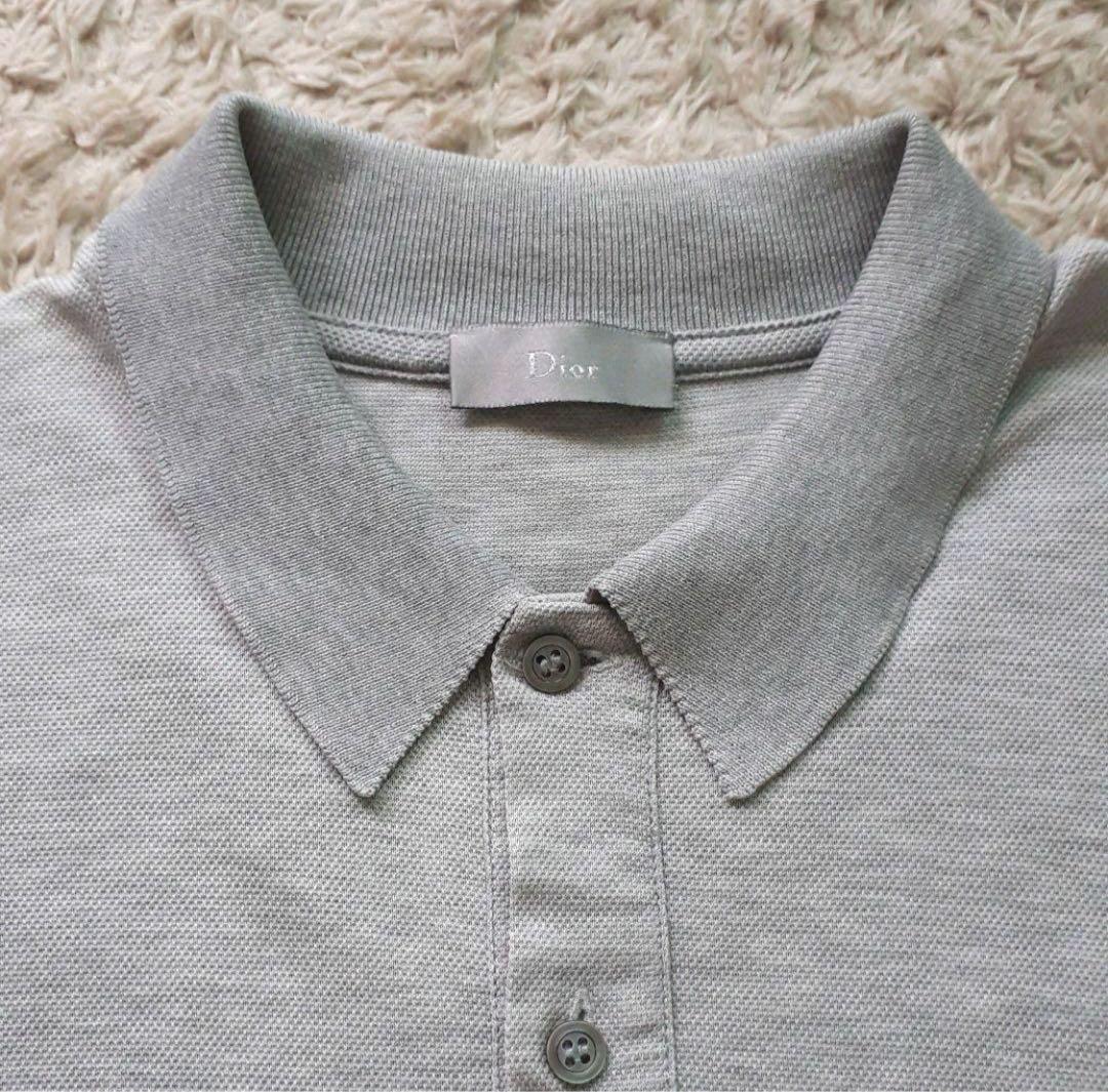 Dior Homme　ディオールオム　半袖ポロシャツ　グレー