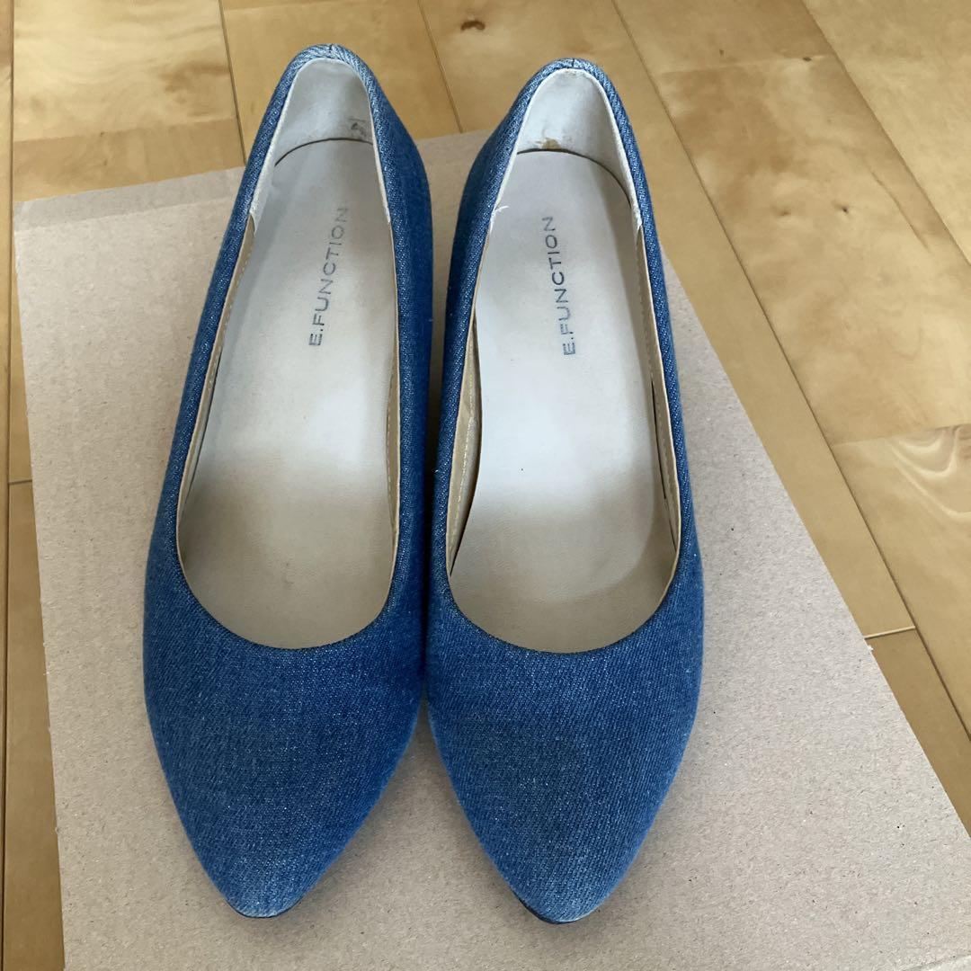 デニム パンプス Lサイズ (24cm) 画像1