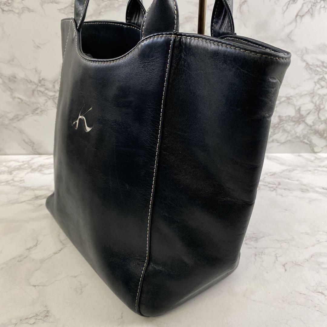 半額sale - タイムセールをお見逃しなく kitamura トートバッグ レザー 本革 カットワークロゴ キタムラ バッグ