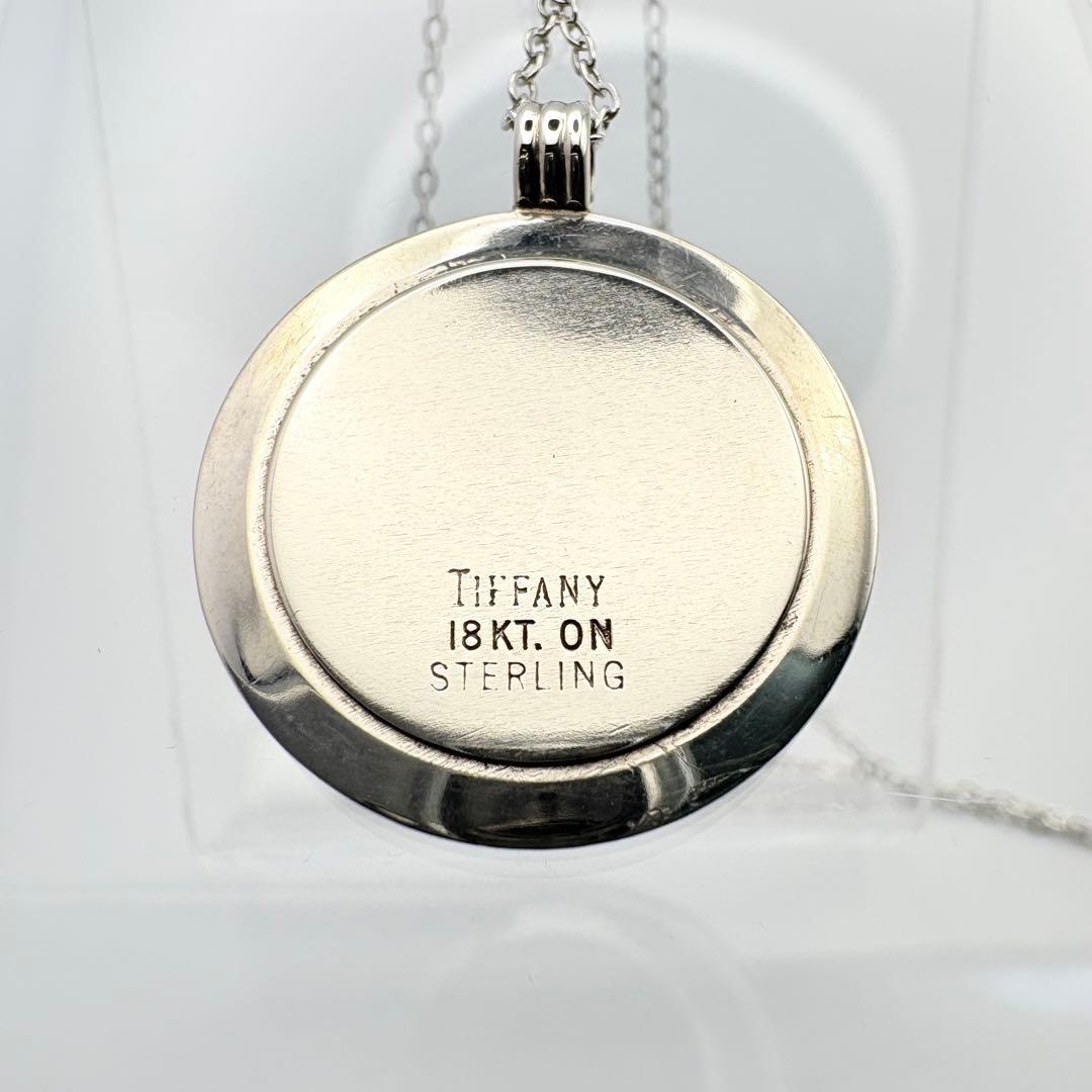 ティファニー コイン ネックレス 18KT スターリング コンビ