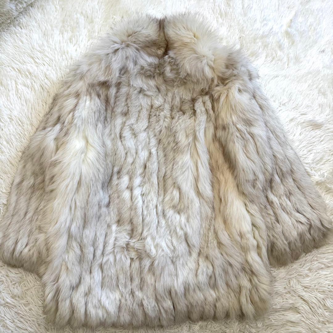 【新品未使用】セーブル 銀SAGA FOX ブルーフォックス コート毛皮 13 【新品未使用】セーブル 銀SAGA FOX ブルーフォックス コート毛皮 13