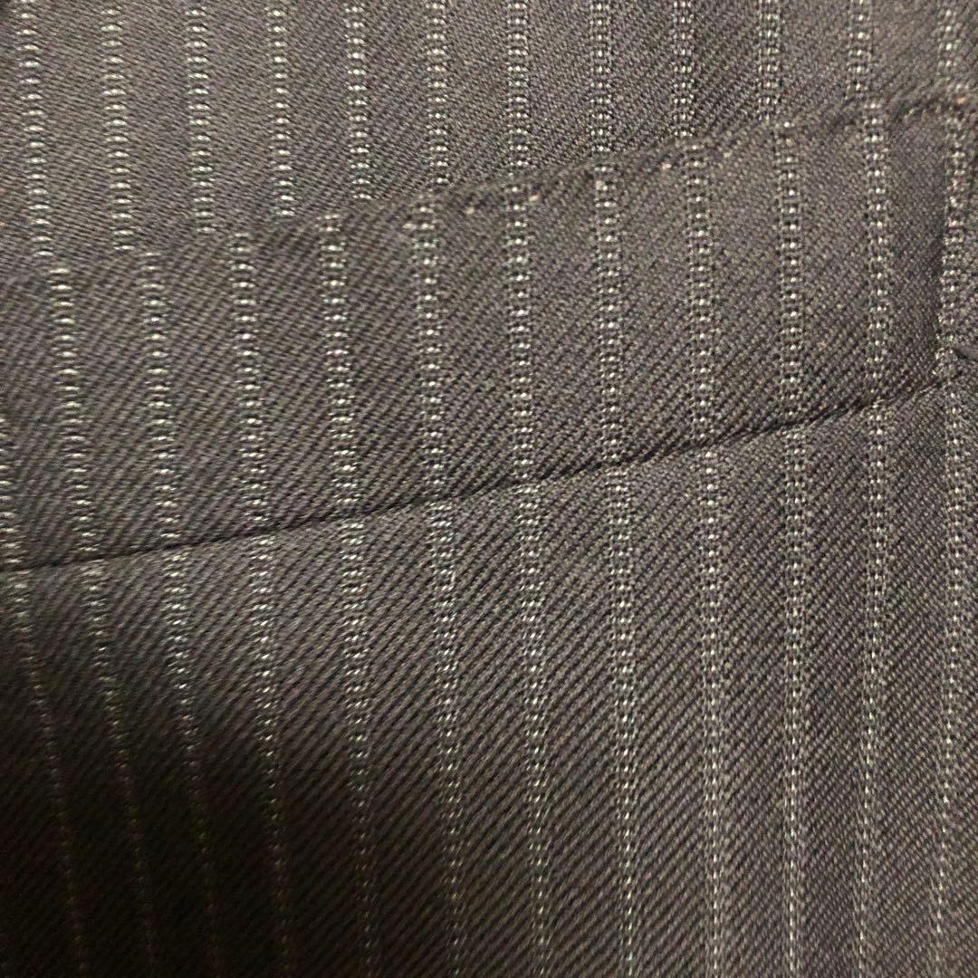 値下ほぼ未使用日本製DURBANチャコールグレーストライプ ビジネススーツAB5 値下ほぼ未使用日本製DURBANチャコールグレーストライプ ビジネススーツAB5