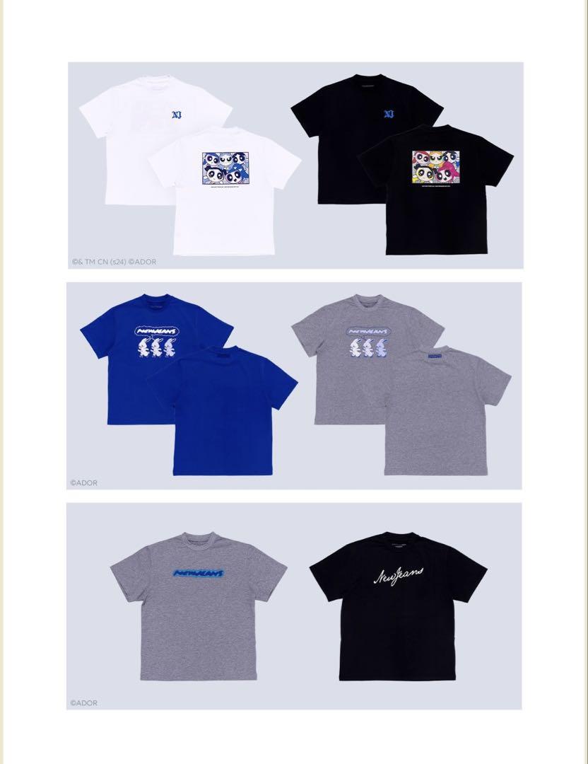NewJeans Tシャツ　グレー　L 新品　未開封