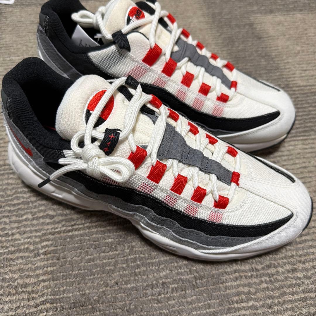 Air Max 95 QSホワイト/グレー/レッド Air Max 95 QSホワイト/グレー/レッド