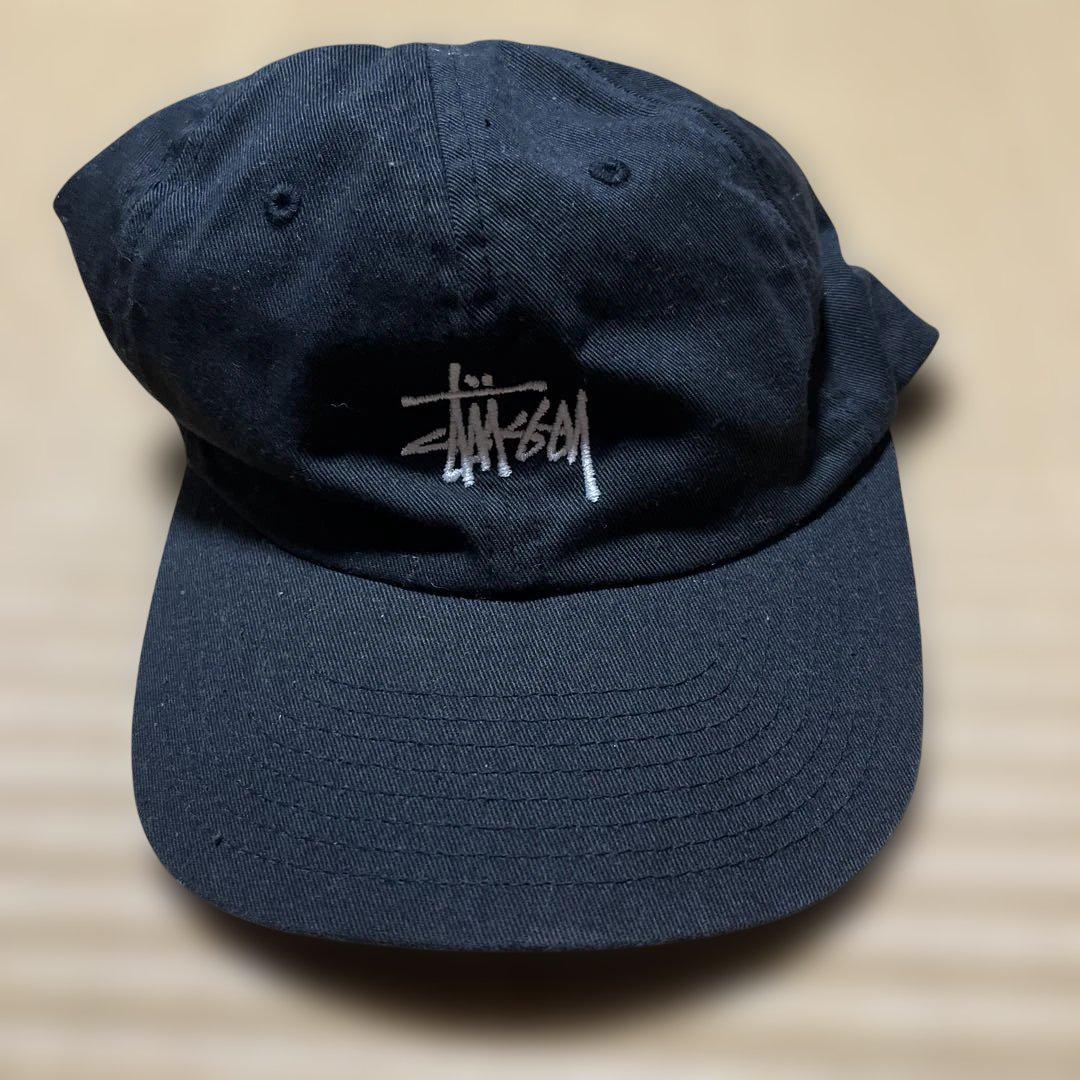 STUSSY ステューシー ローキャップ 黒　ウィメンズ　男女兼用　帽子　可愛い