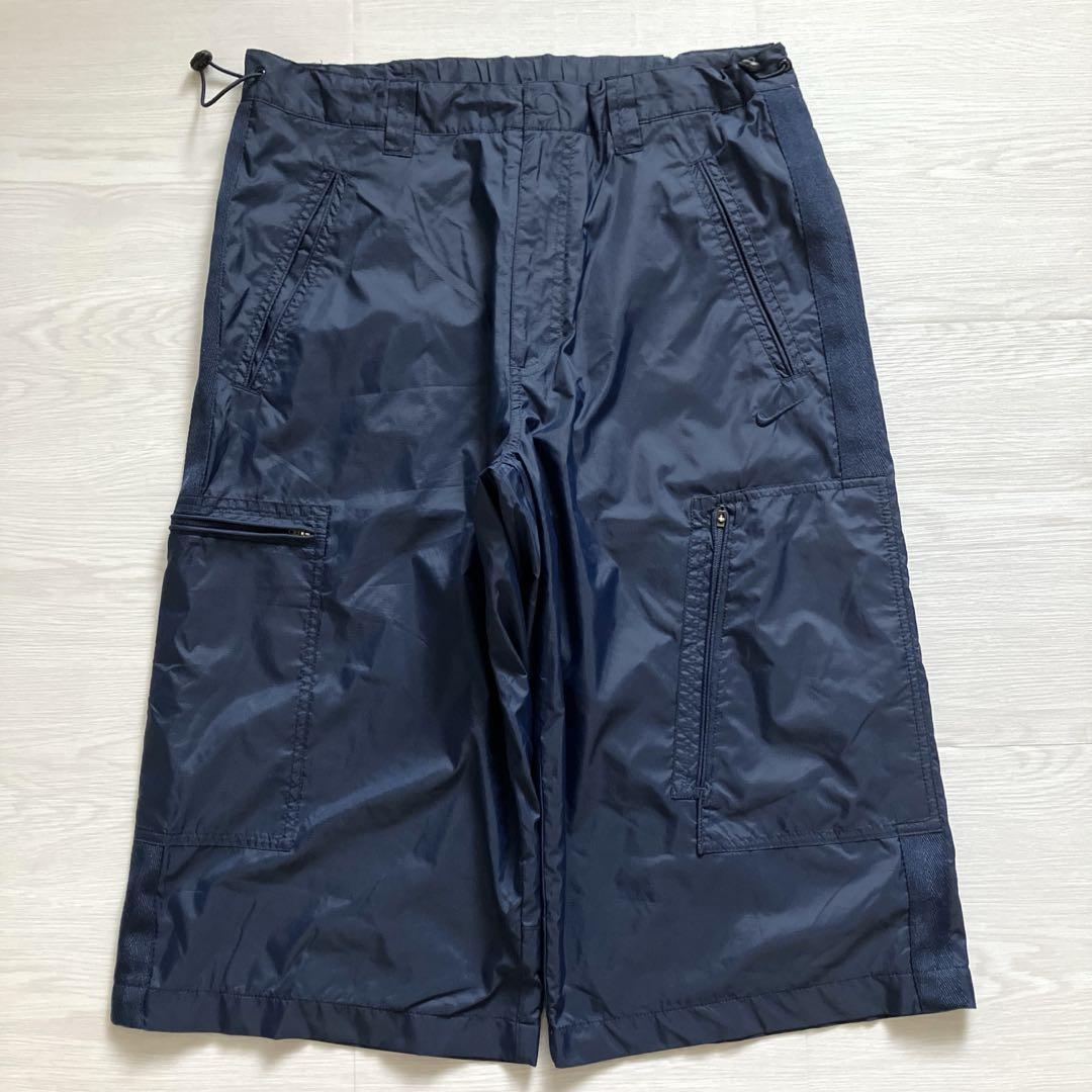 00s OLD NIKE Lサイズ バギーナイロンカーゴショートパンツ