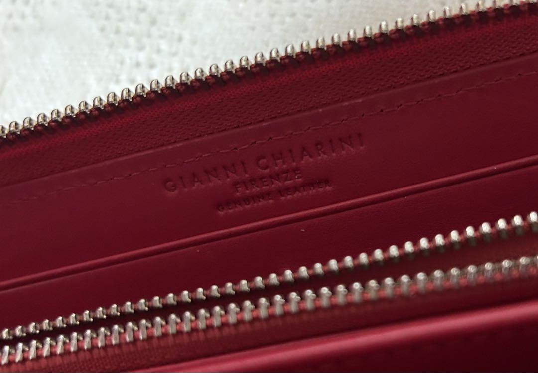 新品 GIANNI CHIARINI ジャンニ キアリーニ 長財布 赤