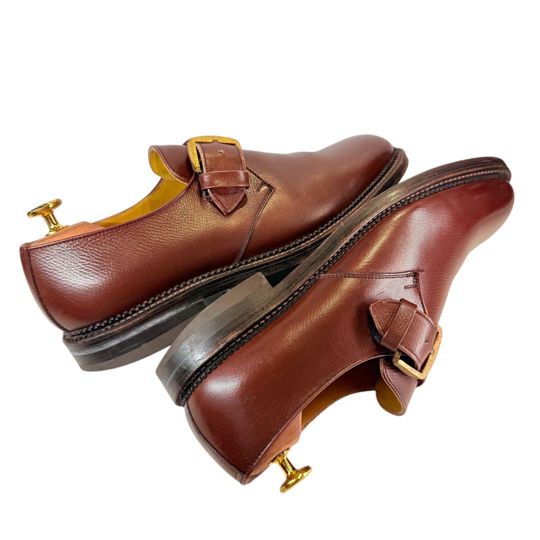 【美品】REGAL〈2321〉シングルモンク（25.5）革靴　シボレザー　EE