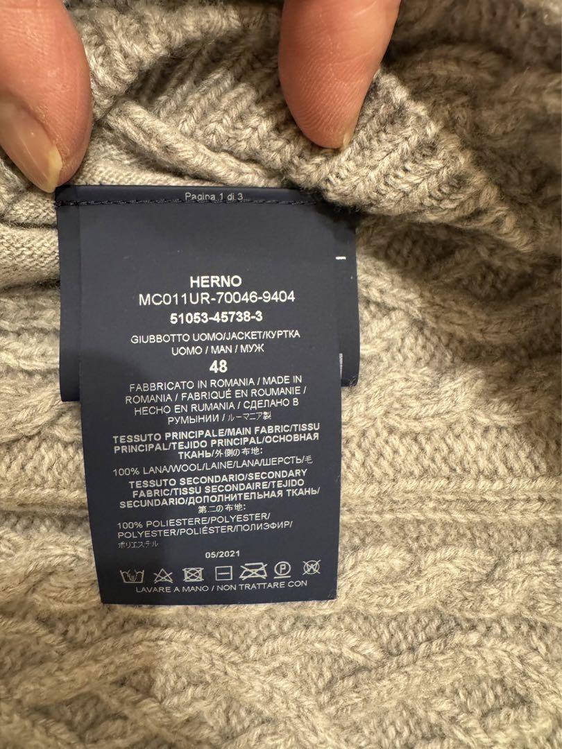 【専用】HERNO ウールジャケット　メンズ48サイズ