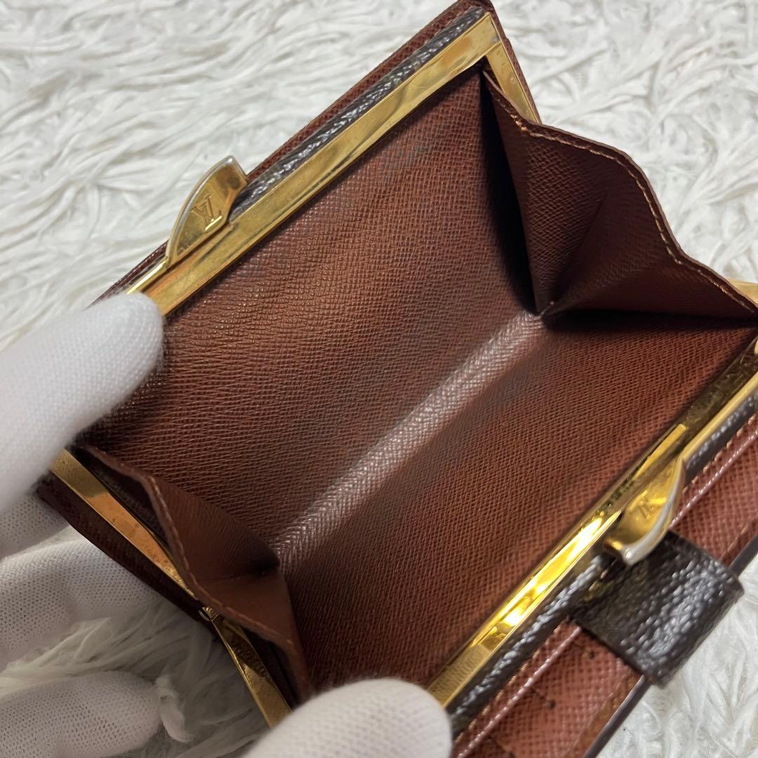 美品✨ 新型モデル✨ルイヴィトン ヴィエノワ がま口 モノグラム 折り財布