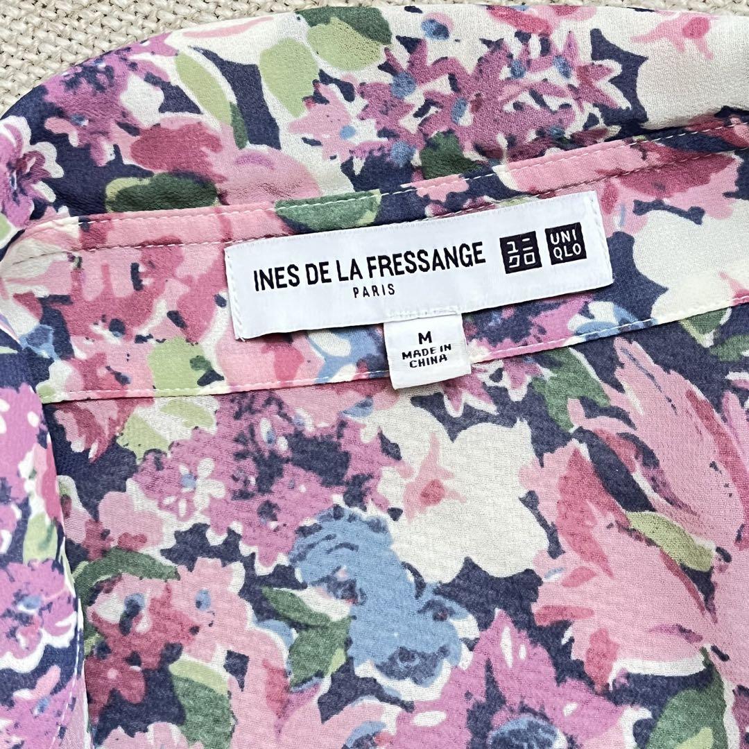 花柄　シースルーブラウス　INES x UNIQLO 人気 コラボ