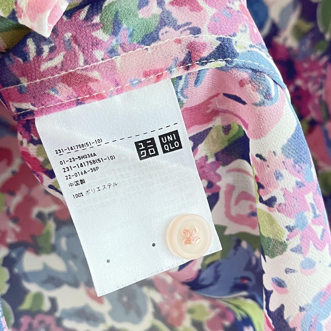 花柄　シースルーブラウス　INES x UNIQLO 人気 コラボ