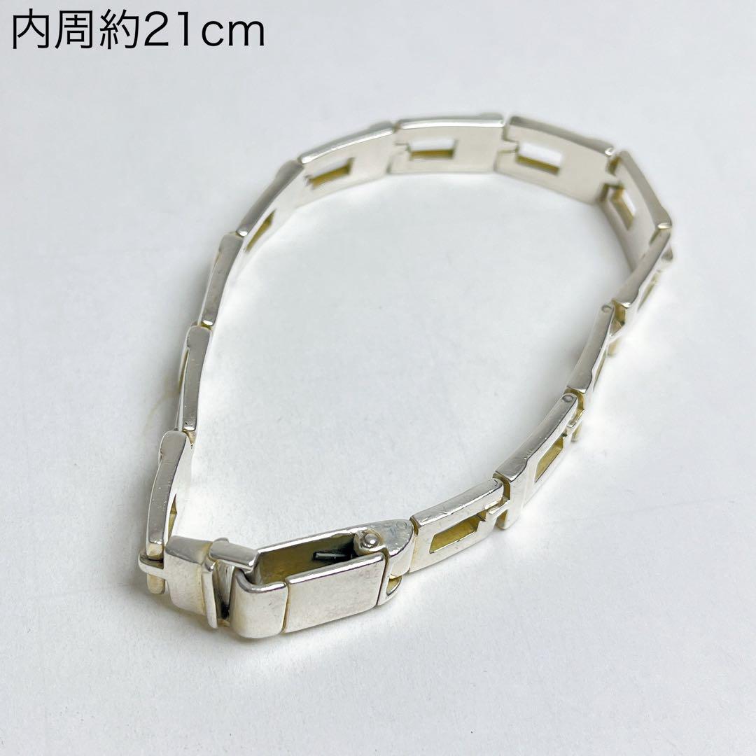グッチ　Gシェイプ　ブレスレット　ロング　925 内周21cm 全長21.6cm