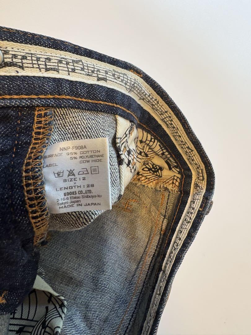 ナンバーナイン 07AW デニムパンツ インディゴ 色落ち
