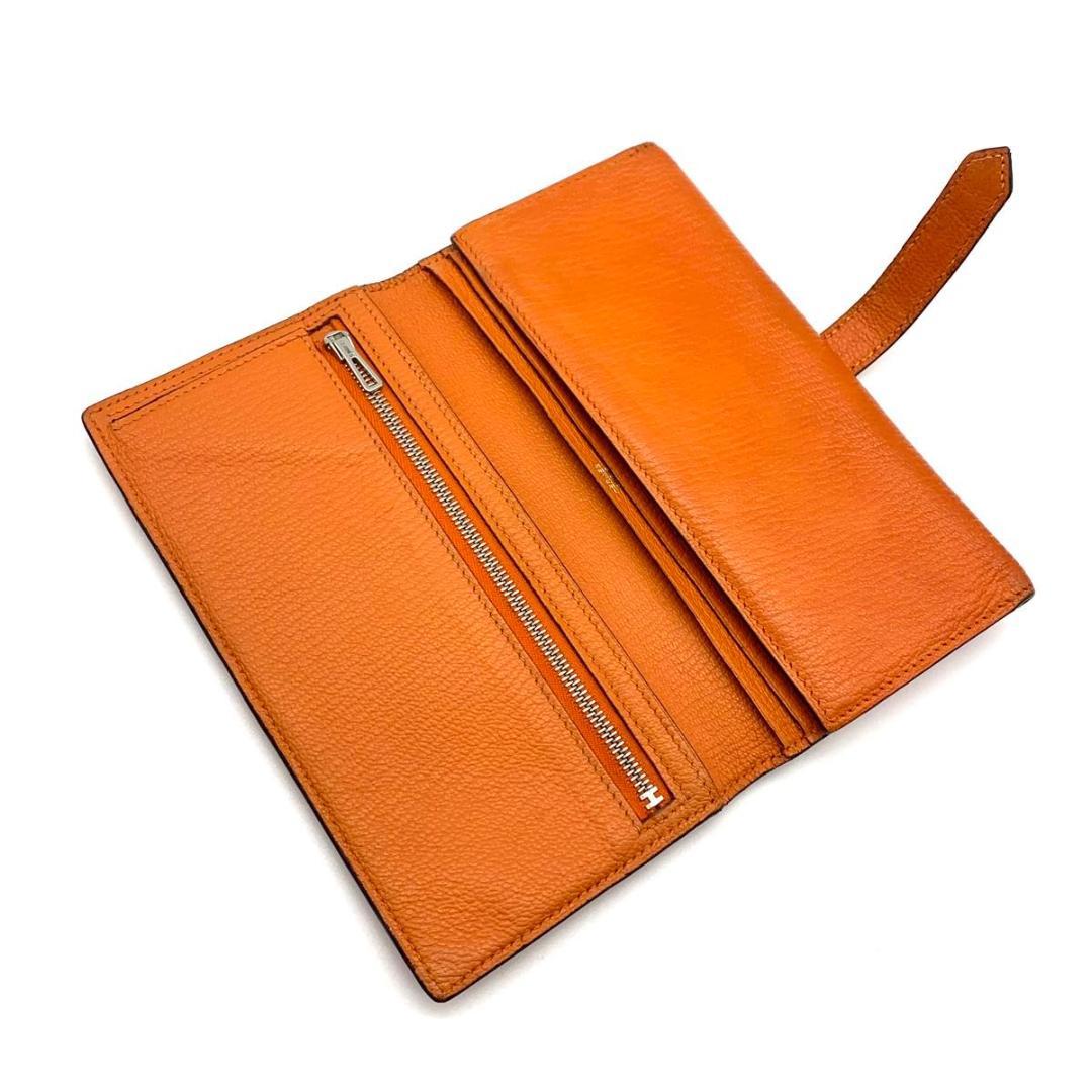 ✨美品✨ エルメス ベアン デュプリ シェーブル オレンジ H98