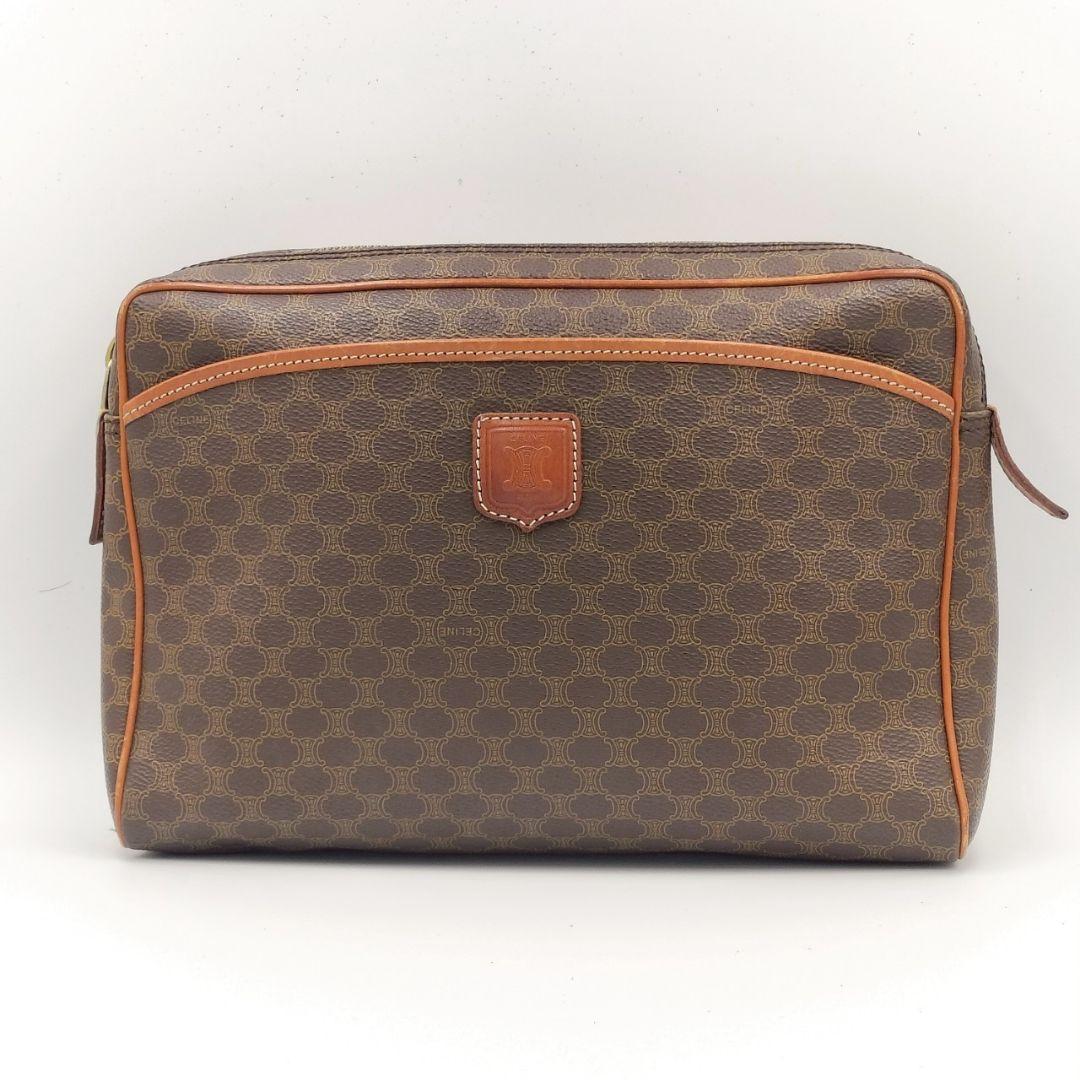 【美品】CELINE セリーヌ マカダム柄 セカンドバック ポーチ 【美品】CELINE セリーヌ マカダム柄 セカンドバック ポーチ