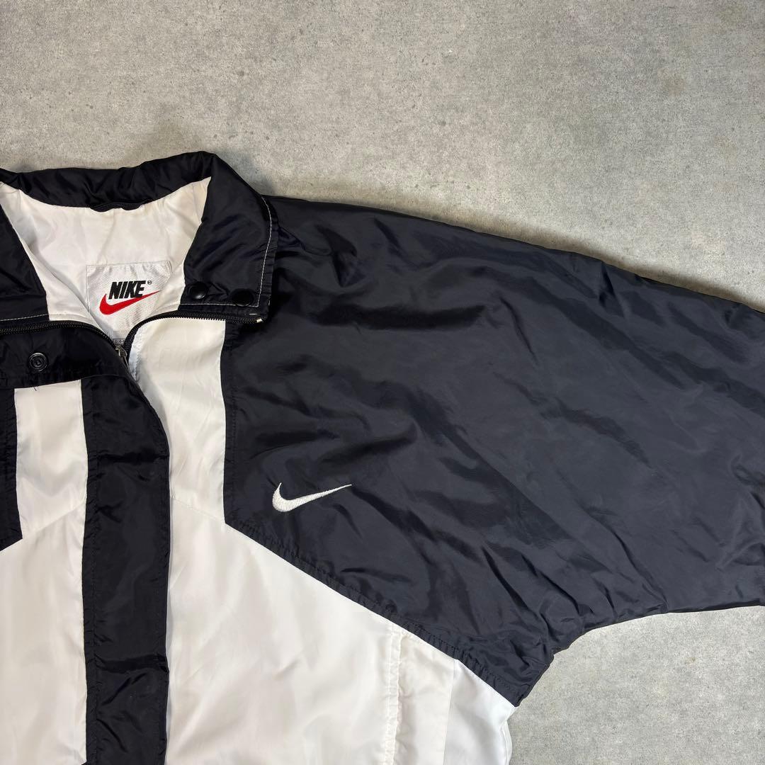OLD NIKE コーチジャケット ナイロン 銀タグ 90s 刺繍 ドローコード OLD NIKE コーチジャケット ナイロン 銀タグ 90s 刺繍 ドローコード
