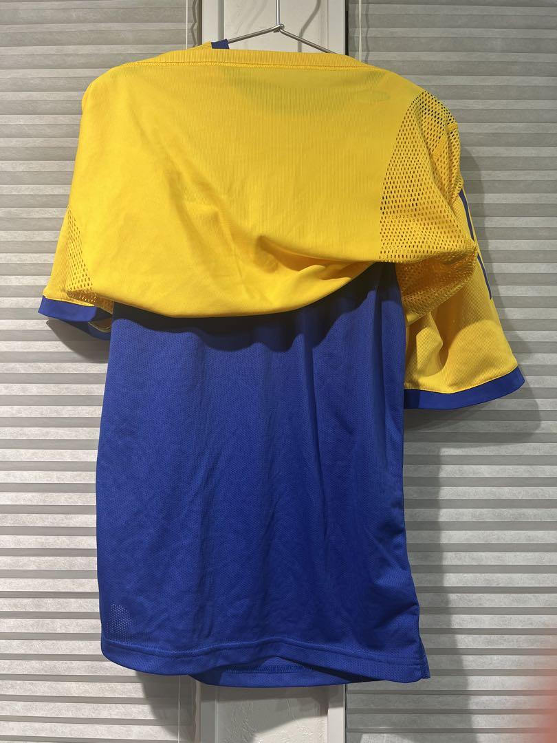 美品】アディダス S.F.F. サッカーシャツ イギリス製 イエロー S