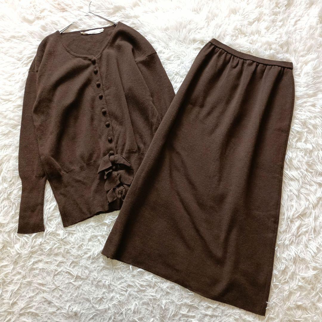 INGEBORG インゲボルグ ニット セットアップ カーディガン スカート