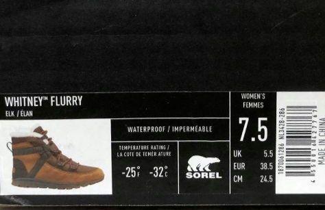 美品　SOREL　ウィットニー　フルーリー　24.5㎝