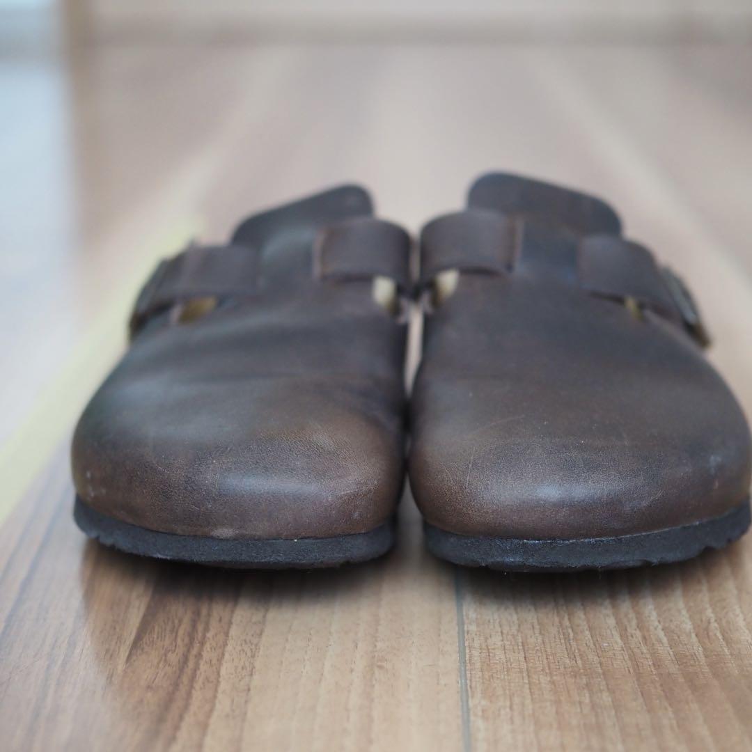 BIRKENSTOCK ボストン レザー 38 24.5 ビルケンシュトック