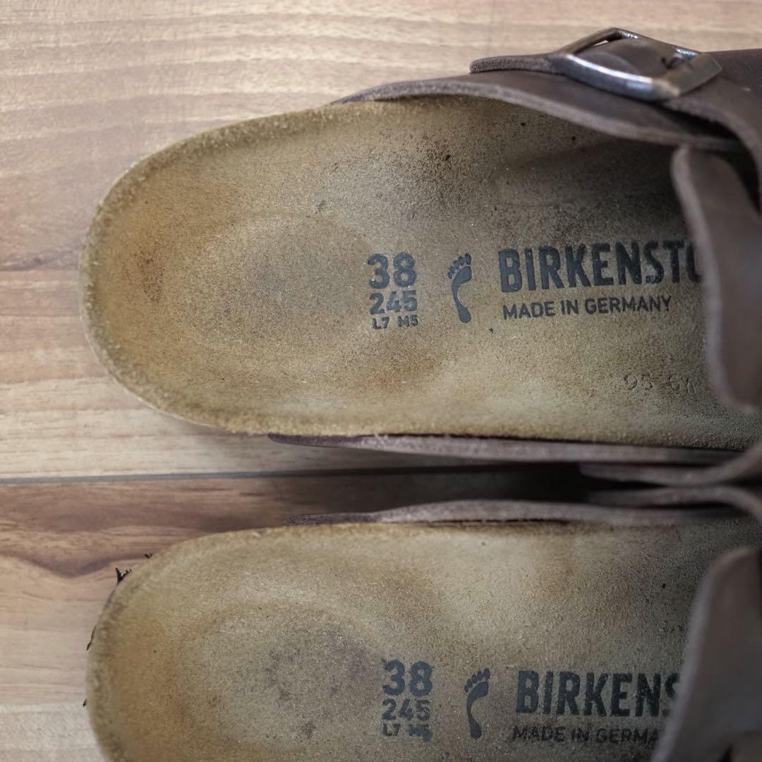 BIRKENSTOCK ボストン レザー 38 24.5 ビルケンシュトック