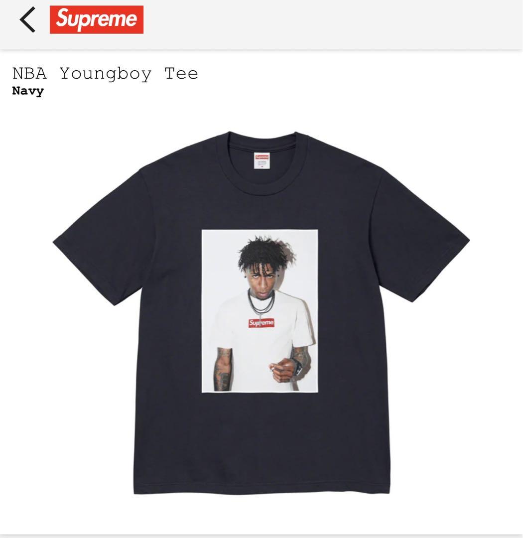 supreme NBA Youngboy Tee Mサイズ Navy ネイビー