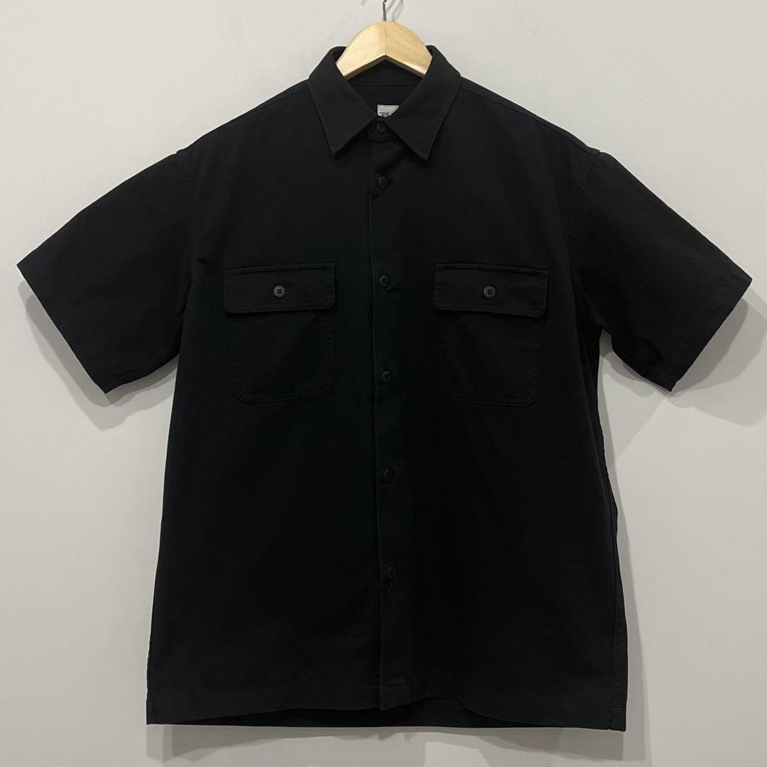 美品 ロンハーマン TC WORK シャツ M ブラック ボックス ワイド 黒