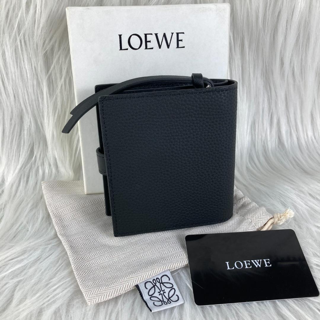 LOEWE カーフ ブラック 二つ折り財布 小銭入れ付き LOEWE ロエベ 2つ折り財布 小銭入れ付き メンズ | メンズ