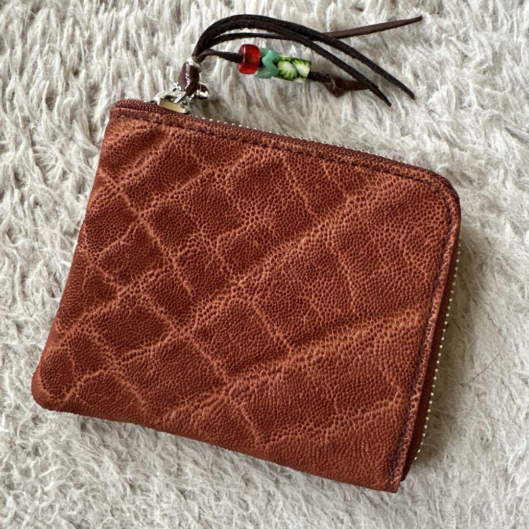 ブルーナボイン　スモールウォレット　エレファント革　新品