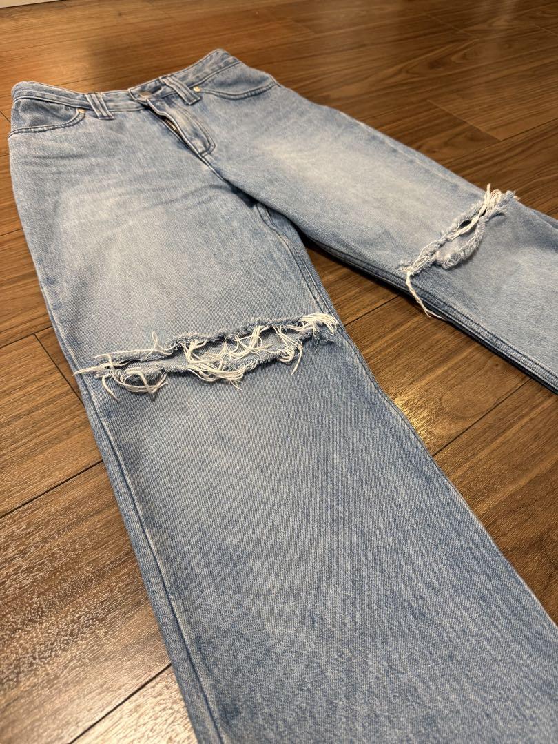 sheller シェリエOKAYAMA Crash flare denim - メルカリ