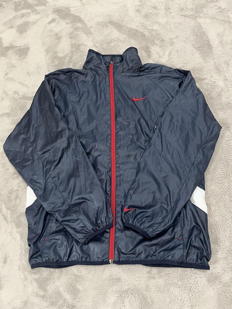 定率割引 往復 ナイキNike サイズXL ネイビー/レッド ナイロンジャケット ウォーキング・ランニングウェア