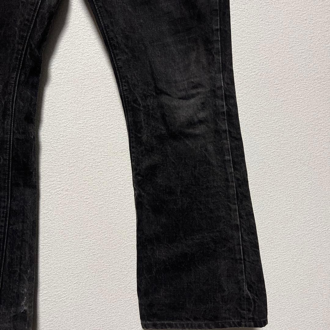 SUGARCANE ブラックフレアデニム 33/33 TALONジップ SUGARCANE ブラックフレアデニム 33/33 TALONジップ