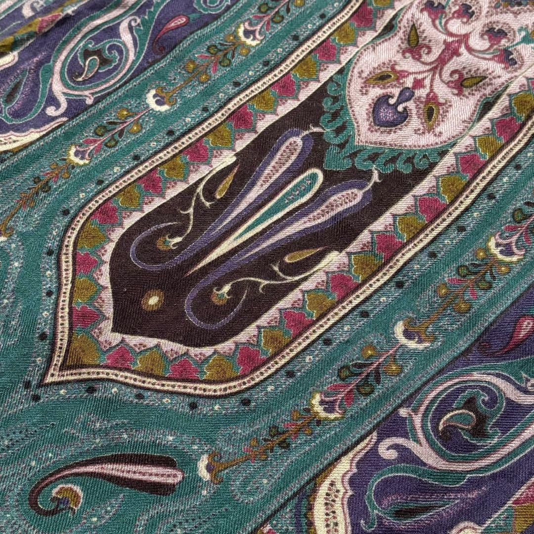 極美品✨ETRO エトロ ストール ショール カシミヤ シルク ペイズリー柄