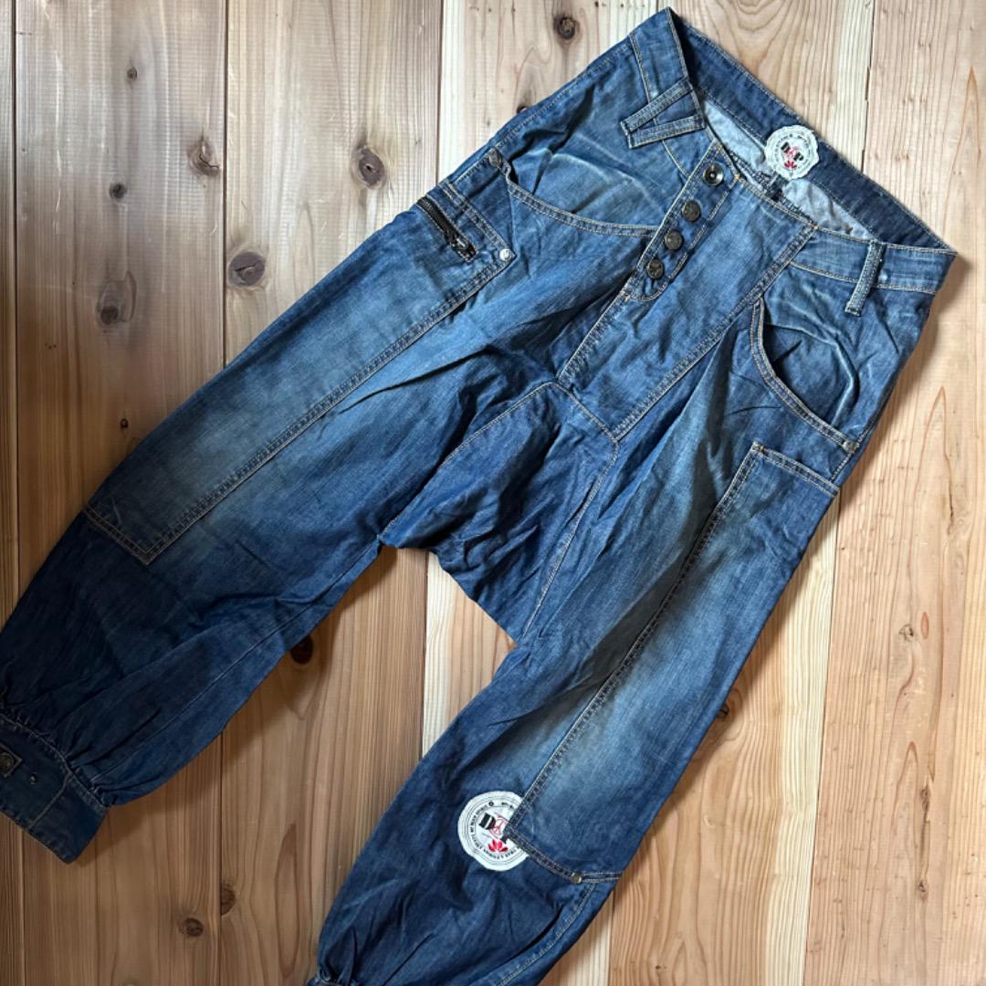 DOPデニムサルエルパンツレトロヴィンテージ古着