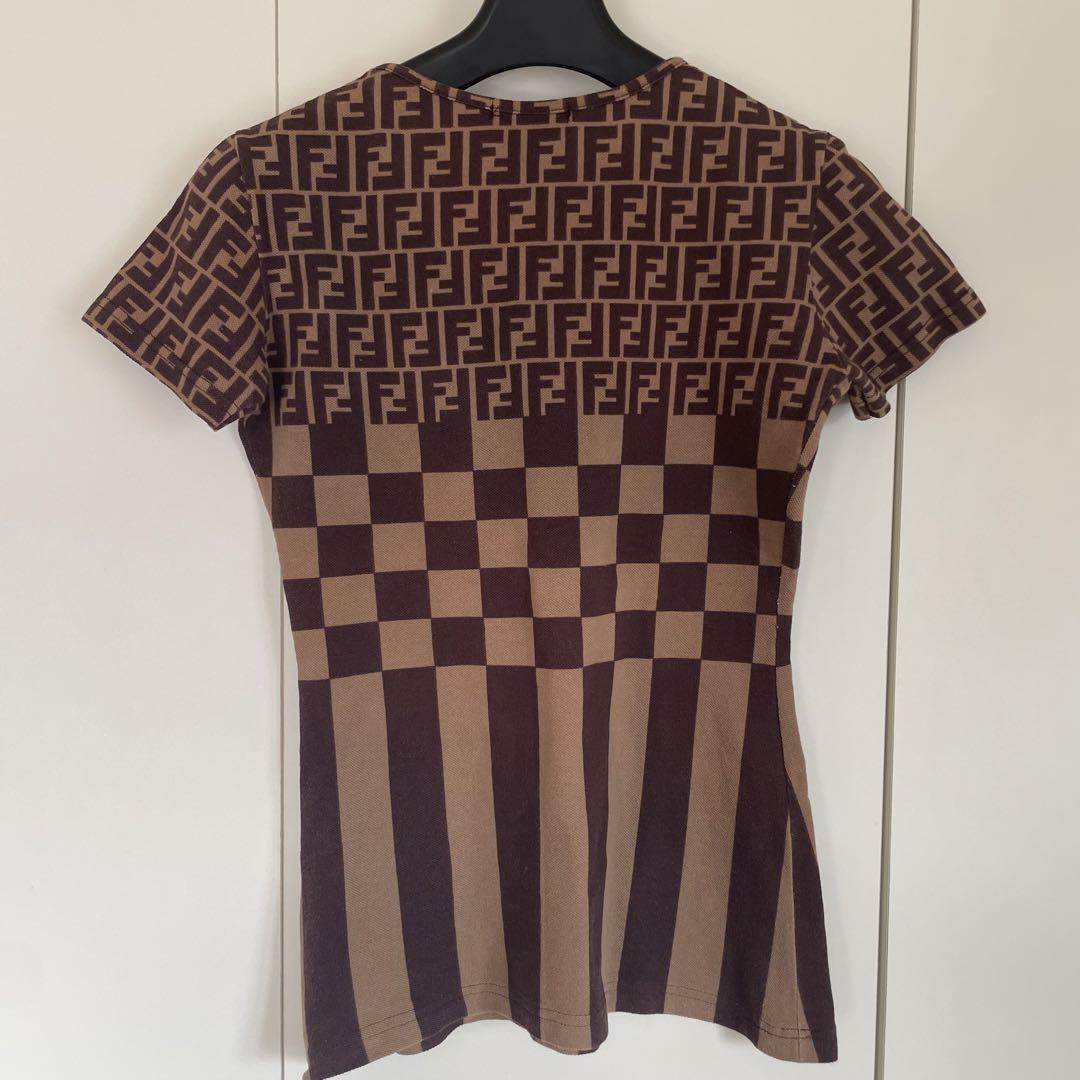 フェンディ　FENDI   Tシャツ　ズッカ　ロゴ