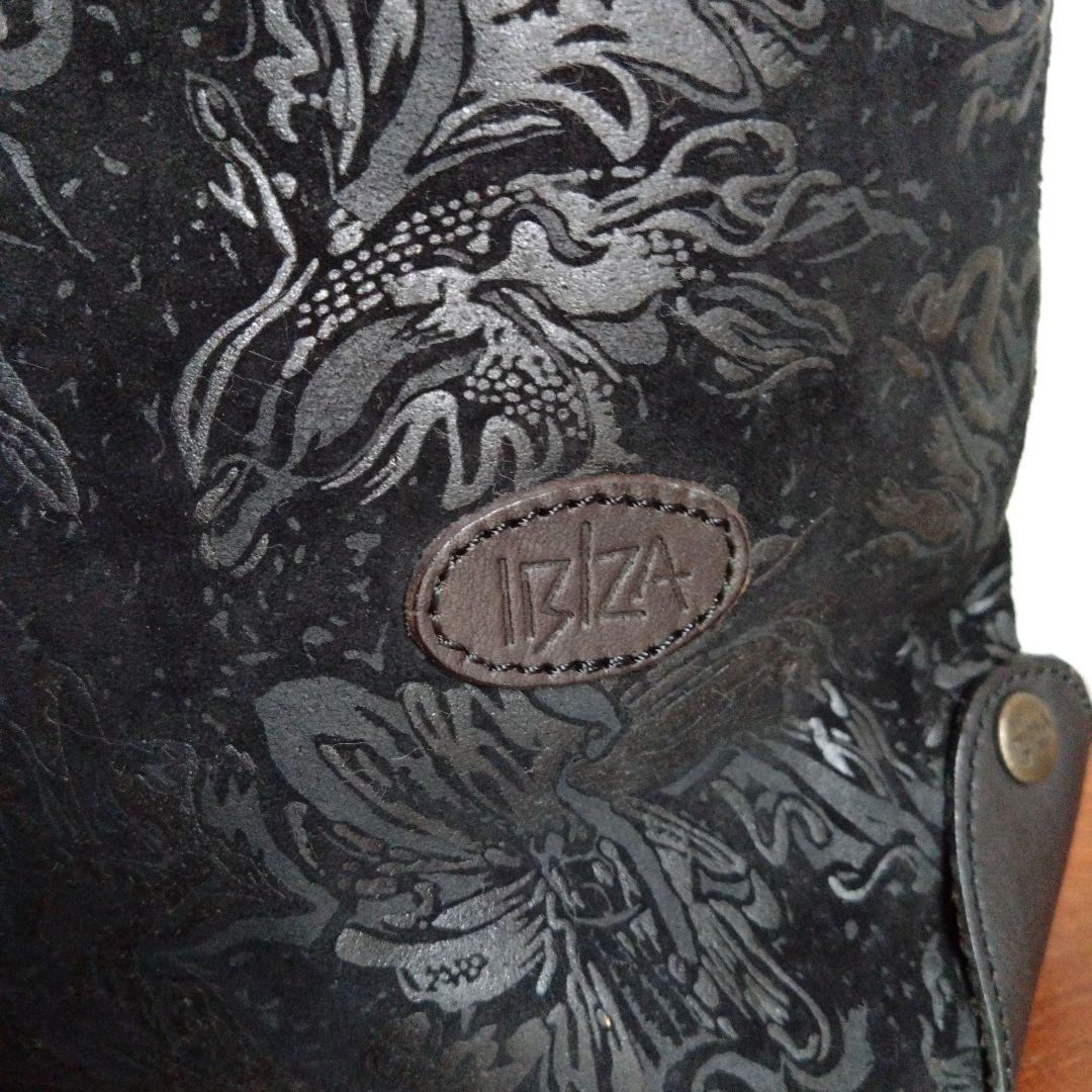 IBIZA イビザ トートバッグ サブバッグ ブラック レザー