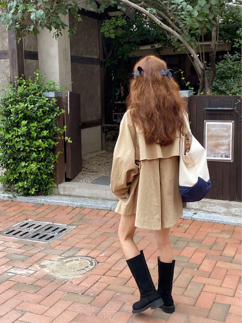 ジャケット・アウター samoyed Stand-up Collar Trench Coat