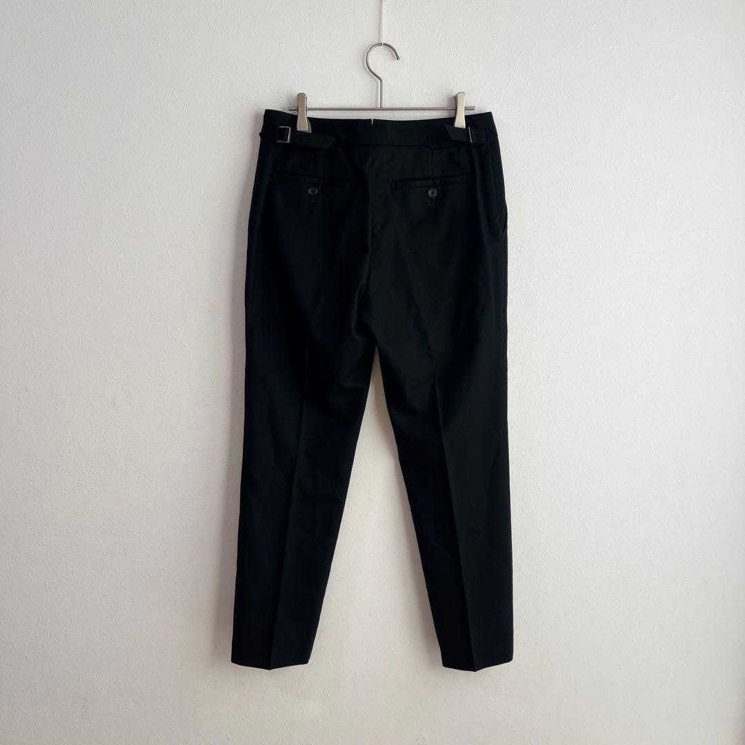 4174 マーガレットハウウェル ウールスラックスパンツ ブラック ⅢL MARGARET HOWELL DECORATOM_COM_BR